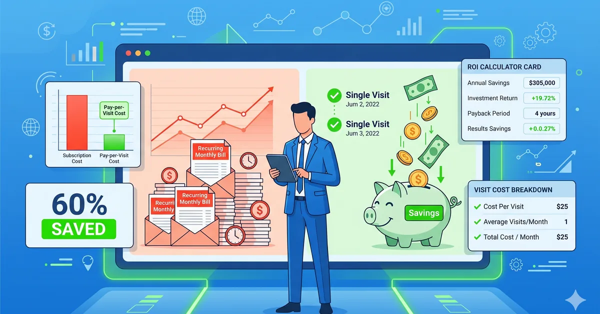 Trade Marketing Software with No Subscription: The Pay-per-Visit Model